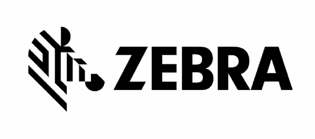 Logotipo oficial de Zebra, marca de impresoras industriales distribuida por Etimex Digital.