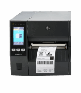 Impresora industrial Zebra ZT610 para etiquetas de transferencia térmica, distribuida por Etimex Digital México.