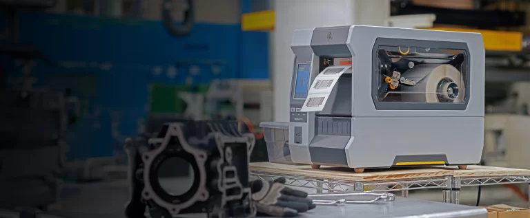 Impresora Zebra, industrial para fabricacion de etiquetas en una linea de producción, Fabricante: Etimex Digital en Mexico.