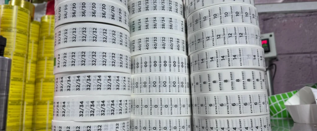 Fabricante de Etiquetas para talla de ropa en México